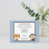 ジャングルテイルズジャングルサファリベイビーシャワーポストカード インビテーションポストカード (スタンド正面)