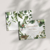 ジャングルテーマアニマルズキンセアニェラパーティの招待状 セーブザデート