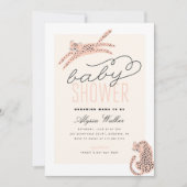 ジャングルテーマタイガーベビーシャワー 招待状 (正面)