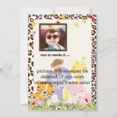 ジャングルテーマパーソナライズされた/パーティー/写真 招待状 (裏面)