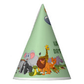ジャングルテーマ子供誕生日パーティーハット パーティーハット (左)