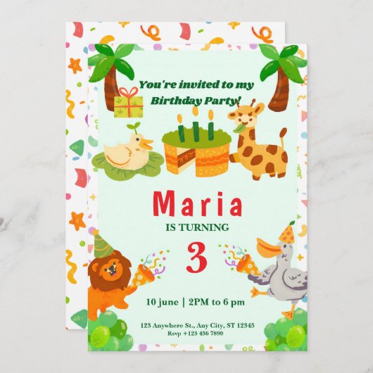 ジャングルテーマ (正面/裏面)