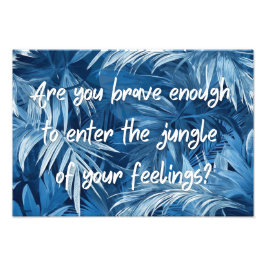 ジャングルデザインとポスやる気を起こさせるター フォトプリント           