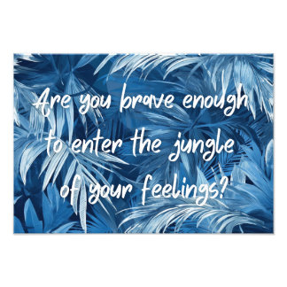 ジャングルデザインとポスやる気を起こさせるター フォトプリント           