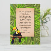 ジャングルトゥカンの結婚式招待状 招待状 (スタンド正面)