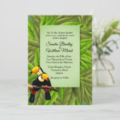 ジャングルトゥーカン結婚式招待状 招待状 (スタンド正面)