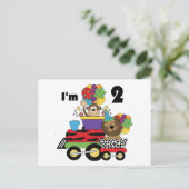 ジャングルトレイン誕生日Tシャツとギフト ポストカード (スタンド正面)