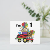 ジャングルトレイン誕生日Tシャツとギフト ポストカード (スタンド正面)