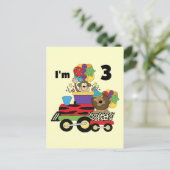 ジャングルトレイン誕生日Tシャツとギフト ポストカード (スタンド正面)