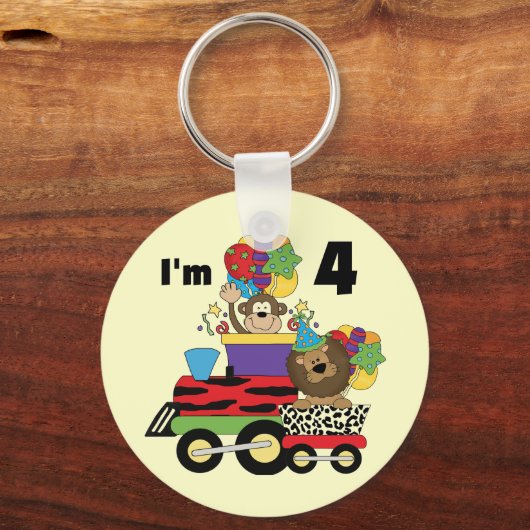 ジャングルトレイン4th誕生日Tシャツとギフト キーホルダー (正面)