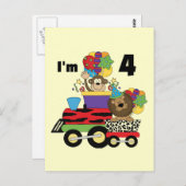 ジャングルトレイン4th誕生日Tシャツとギフト ポストカード (正面/裏面)
