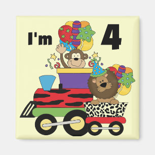 ジャングルトレイン4th誕生日Tシャツとギフト マグネット