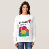 ジャングルハミングバードのビジネスロゴへようこそ スウェットシャツ (正面フル)