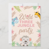ジャングルパよくはしゃぐステルサード誕生日 招待状 (裏面)