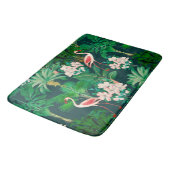 ジャングルパタカラフルーンのシャワーカーテン バスマット (アングル)