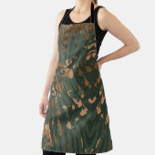 ジャングルパターン迷彩柄-自然テクスチャ エプロン (インサイチュ)