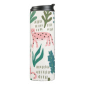 ジャングルパターン、ヒョウ柄、ヴィンテージ。 タンブラー (回転左)