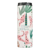 ジャングルパターン、ヒョウ柄、ヴィンテージ。 タンブラー (裏面)