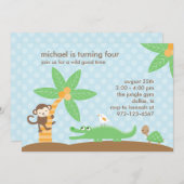 ジャングルパルズパーティの招待状 招待状 (正面/裏面)