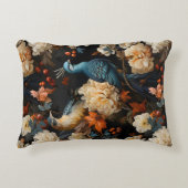 ジャングルパロッツエレガントヴィンテージビクトリアンボホ アクセントクッション (正面)