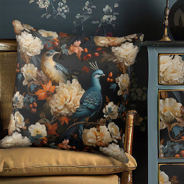 ジャングルパロッツエレガントヴィンテージビクトリアンボホ クッション