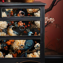 ジャングルパロッツエレガントヴィンテージビクトリアンボホ 薄葉紙