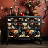 ジャングルパロッツエレガントヴィンテージビクトリアンボホ 薄葉紙