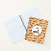 ジャングルパーソナライズされたトラの動物のパターン ノートブック (内部)