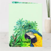 ジャングルパーティーの招待状 折りたたみ式グリーティングカード カード (裏面)