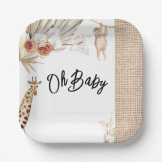 ジャングルパーティープレート ペーパープレート