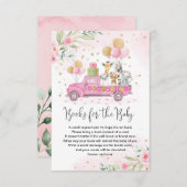 ジャングルパーティー動物バルーン乳児用ブック エンクロージャーカード (正面/裏面)