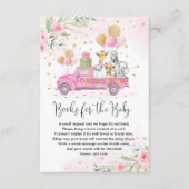 ジャングルパーティー動物バルーン乳児用ブック エンクロージャーカード (正面)