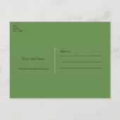 ジャングルパーティー金ゴールドグラムアニマルプリント誕生日フライヤー 案内ポストカード (裏面)