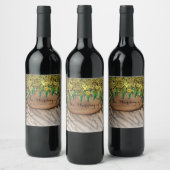 ジャングルパーティー金ゴールドグラムアニマルプリント誕生日ワイン ワインラベル (ボトル)