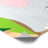 ジャングルパーティー パーソナライズされた背景ポスター ポスター (角)