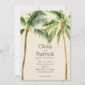 ジャングルパームの水の色の熱帯招待 (正面)