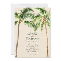 ジャングルパームの水の色の熱帯招待