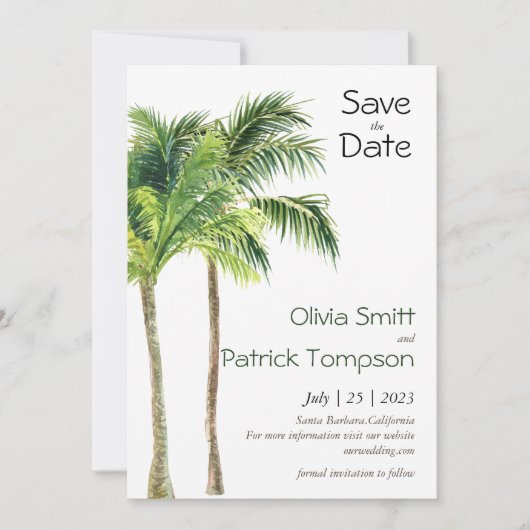 ジャングルパームの水色のトロピカル (正面)