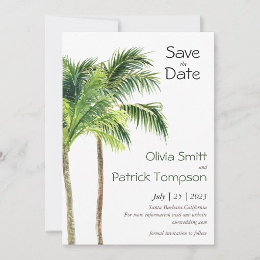 ジャングルパームの水色のトロピカル (正面)