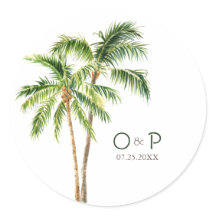 ジャングルパームの水色の熱帯クラシックラウンドスティック