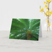 ジャングルパームグリーティングカード カード (黄色い花)