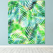 ジャングルパーム キャンバスプリント (インサイチュ (ウッドフロア))