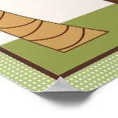 ジャングルパール・キリンパーソナライズされたアートのポスター ポスター (角)