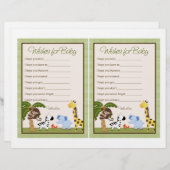 ジャングルパール/サファリ「ベビーの願い」シート (正面/裏面)