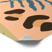 ジャングルヒョウ柄：動物のシームレスなパターン。 ポスター (角)