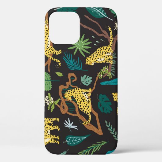 ジャングルヒョウ:ヴィンテージ野生動物のイラスト Case-Mate iPhoneケース (裏面)