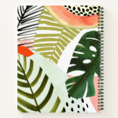 ジャングルビートトロピカルグリーンリー ノートブック (裏面)