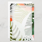 ジャングルビートトロピカルグリーン 便箋 (正面/裏面)