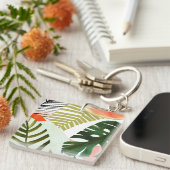 ジャングルビート熱帯緑 キーホルダー (正面右)