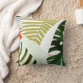 ジャングルビート熱帯緑 クッション (ブランケット)